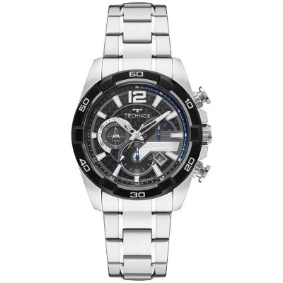 Relógio Masculino Js25bdi-1p Cronógrafo Pulseira de Aço Bicolor Technos