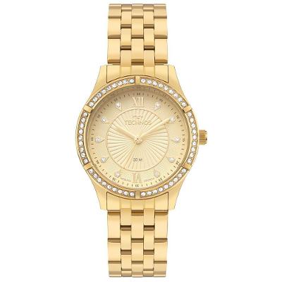 Relógio Feminino 2036NCC-1X Analógico Pulseira Metal Dourado Technos