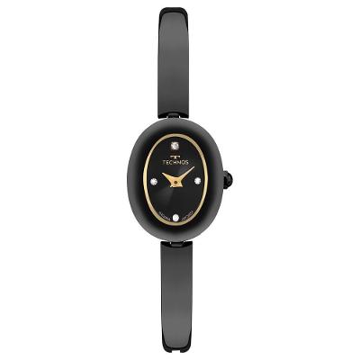 Relógio Feminino 5Y20MD-1P Analógico Pulseira de Aço Mini Joia Preto Technos