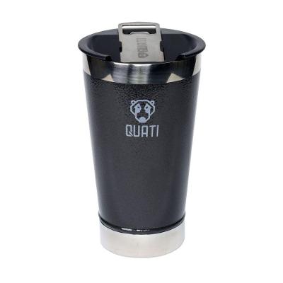 Copo Térmico Cpa473 com Abridor 0,5L Aço Inoxidável para Bebidas Preto Quati