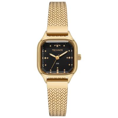 Relógio Feminino 2035NGB-1P Analógico Pulseira de Metal Dourado Technos