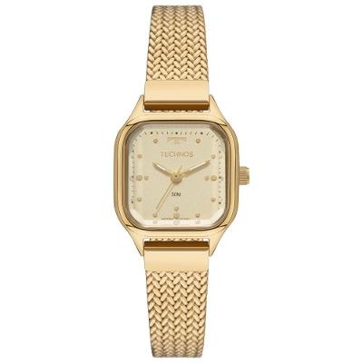 Relógio Feminino 2035NGB-1X Analógico Pulseira de Metal Dourado Technos