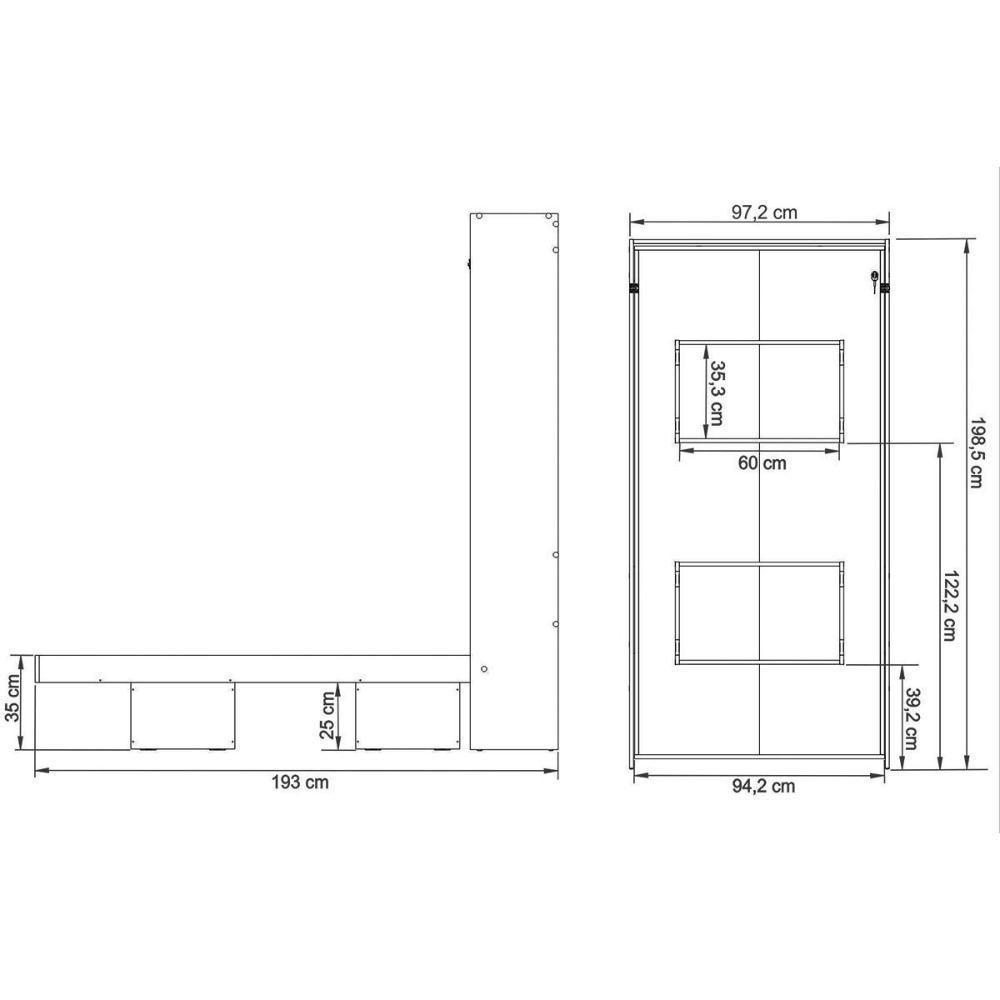 Cama Solteiro CM8015 Articulada Branco - Tecno Mobili - 2