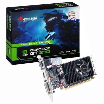 Placa de Vídeo Geforce GT210 1GB DDR3 Low Profile KDGT210-1GD3-64B Keepdata