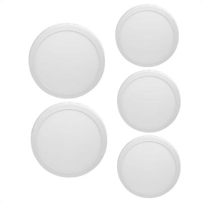 Kit 5 Painéis de LED Redondo de Sobrepor 24W 6500K Bivolt Blumenau Iluminação