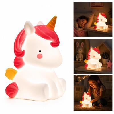 Luminária Infantil Unicórnio Led Branco para Quarto de Bebê e Criança Yeet