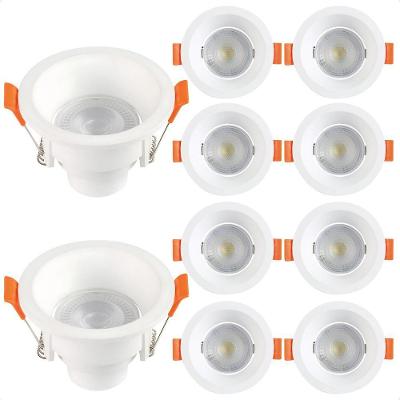 Kit 10 Spot Redondo de LED Recuado 6W 6500K Branco Bivolt Blumenau Iluminação
