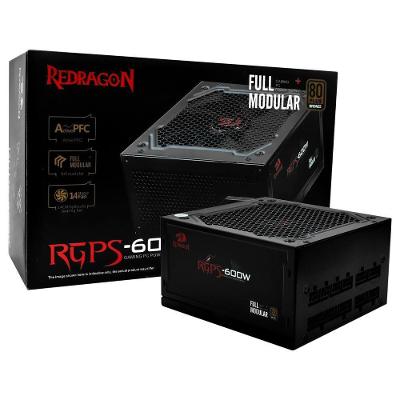 Fonte de Alimentação Atx Modular 600W 80 Plus Bronze Gc-ps003 Redragon