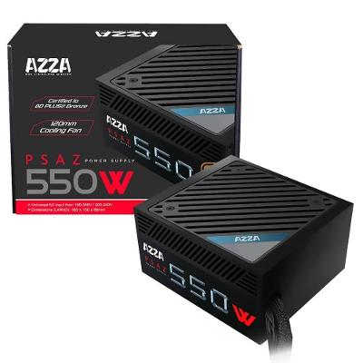 Fonte de Alimentação ATX PSAZ-550W 80 Plus Bronze Não Modular Azza