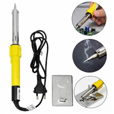 Ferro de Solda 100W 220V Profissional com Suporte Amarelo Yeet