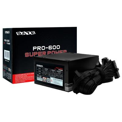 Fonte de Alimentação ATX PRO-600 Super Power 600W com PFC Ativo 80 Plus Bronze Satellite