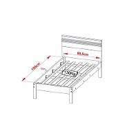 Cama Solteiro Cm8010 Nogal/Branco - Tecno Mobili - 3