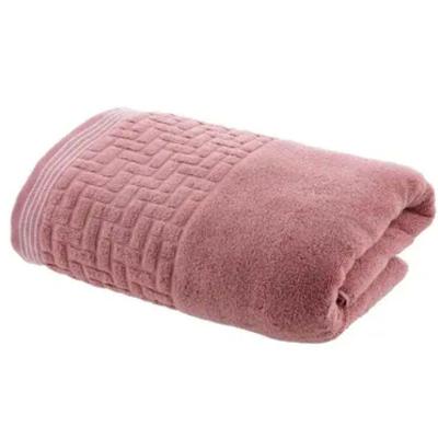 Toalha de Banho Geométrico Zero Twist Misto Macio Rosa 97% Algodão Corttex