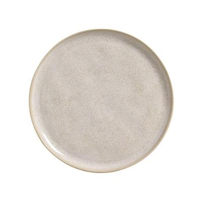 Prato Raso Bio Latte 1a Classificação Stoneware 21cm Design Orgânico Porto Brasil