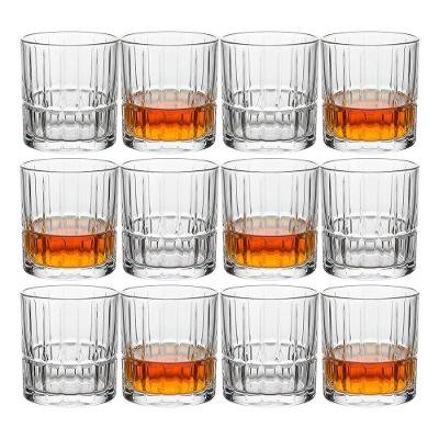 Jogo 12 Copos de Whisky Cristalle CPBX-074 Vidro Baixo 310ML Transparente Hauskraft