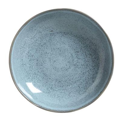 Prato Fundo Bio Breeze Cerâmica Stoneware Esmalte Reagente Azul Porto Brasil