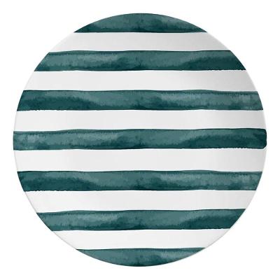 Prato Raso 29cm Coup Green Trace Cerâmica Liso Verde para Uso Diário Alleanza