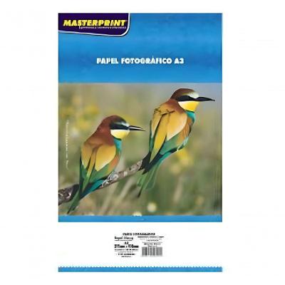 Papel Fotográfico Glossy A3 Dupla Face 180g 297mm X 420mm Pacote 50 Folhas Branco