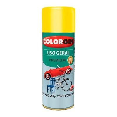 Tinta Spray Uso Geral Fosco Spray Uso Geral Fosco Amarelo 400ml Colorgin