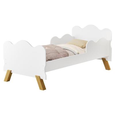 Mini Cama Infantil Angel Mdf Branco com Bordas Arredondadas Milani Movelaria
