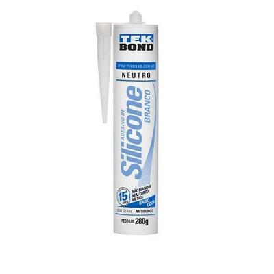 Silicone Neutro 280g Adesivo Selante para Vedação Branco Tekbond