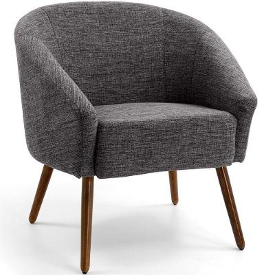 Poltrona Decorativa Alicia Rústico G15 para Sala de Estar com Pés Palito Rustic Gran Belo