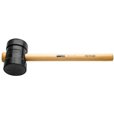 Martelo de Borracha 60mm 40680060 para Pisos com Cabo de Madeira e Cabeça Preta Tramontina
