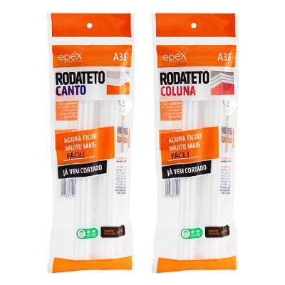 Moldura Canto para Rodateto A35 FBDA35CA 24cm Kit 2 Peças Epex