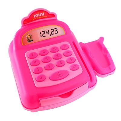 Mini Caixa Registradora Infantil com Moedas Cartão e Bip para Aprender Matemática Bs Toys