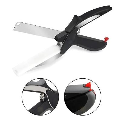 Tesoura Faca 2 em 1 Clever Cutter em Aço Inox Desmontável para Cozinha e Churrasco Yeet