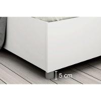 Cama Solteiro Mônaco Branco/Neve - Tcil Móveis - 3