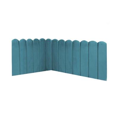 Cabeceira Painel Cama Solteiro Box Nuvem Suede Sandy 90 Cm :azul Turquesa