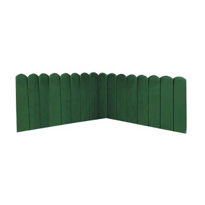 Cabeceira Painel Cama Queen Box Nuvem Suede Sandy 160 Cm Cor:verde