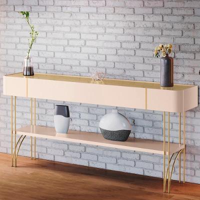 Aparador Rennes G26 MDP e MDF 160cm Off White e Champagne Gran Belo