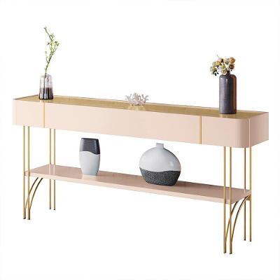 Aparador Vivant G26 MDP MDF 160cm Off White Champagne com Pés de Aço Gran Belo