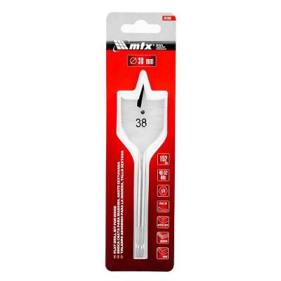 Broca Chata para Madeira 38mm 150mm Aço 45 704309 Vermelho Mtx