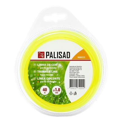 Fio de Nylon para Roçadeira Redondo 1,8mm X 40m 9684555 Verde para Jardim Residencial Palisad