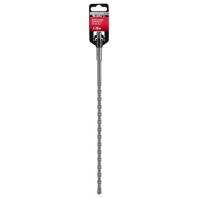 Broca para Concreto Sds Plus 12x300mm com Encaixe Rápido e Placa em Carboneto de Tungstênio Vermelho