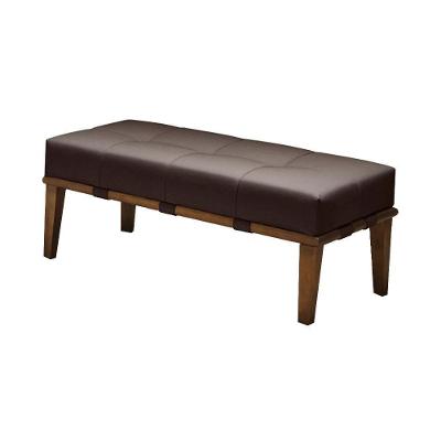 Puff Decorativo Martínez G62 Linho Assento Espuma Marrom Natural Gran Belo