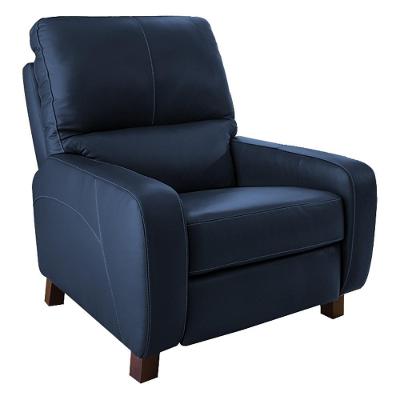 Poltrona Reclinável Viena Two Way Couro Azul G40 para Sala de Estar Gran Belo