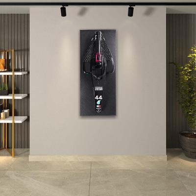 Quadro 3D Carro Fórmula 1 Cockpit Lewis Hamilton G53 Retangular 120x50x29cm Gran Belo