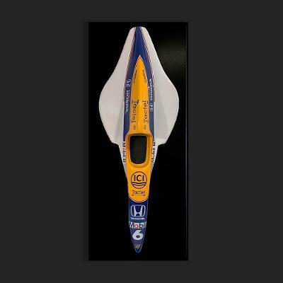 Quadro 3D Decorativo Carro F1 Fw11 87 Np G53 120x50cm em Plástico com Base em Madeira Gran Belo