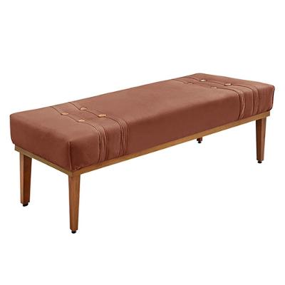 Recamier Decorativo Kors G63 Assento Espuma D23 Veludo Cobre para Quarto Gran Belo