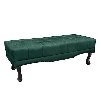 Recamier Loewe G63 Assento Espuma Veludo Deluxe Verde Floresta Gran Belo