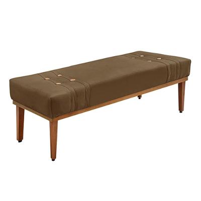 Recamier Decorativo Kors G63 Suede Assento Espuma D23 Caramelo Gran Belo