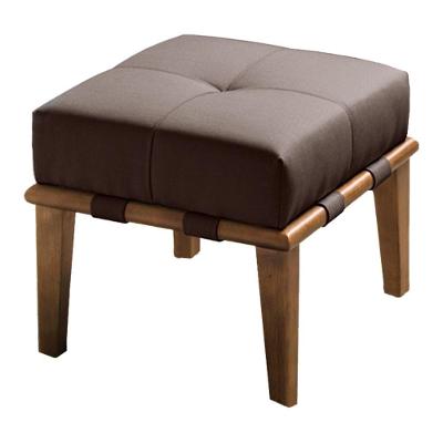 Puff Decorativo Martínez G62 Redondo Espuma Linho Marrom Natural Gran Belo