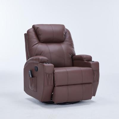 Poltrona Reclinável Vector G94 com Massagem Aquecimento Pu Marrom Chocolate Gran Belo
