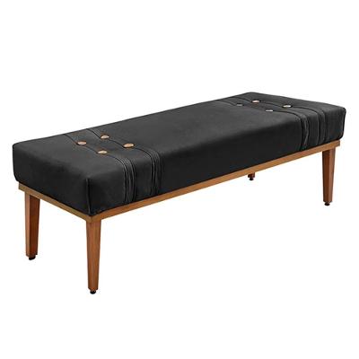 Recamier Kors 160cm Casal Veludo Estrutura Madeira Maciça Preto Gran Belo
