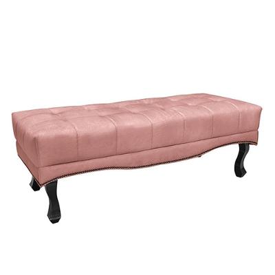 Recamier Decorativo Loewe G63 em Veludo Deluxe 140cm Rosa Gran Belo
