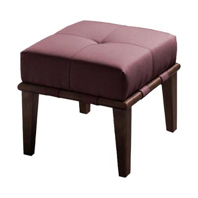 Puff Decorativo Martínez G62 Redondo Veludo Rosa Imbúia Pés Madeira Gran Belo
